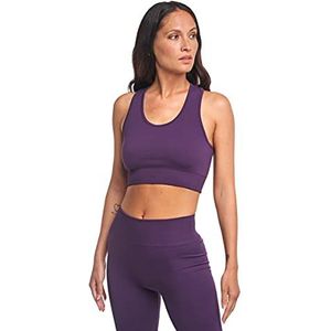 HEART AND SOUL Dames sport top Kaia BH, donkerpaars, M/L, Donkerpaars, M/L