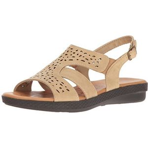 Easy Street Women's Bolt Flat Sandal, Stone, 8.5 W US