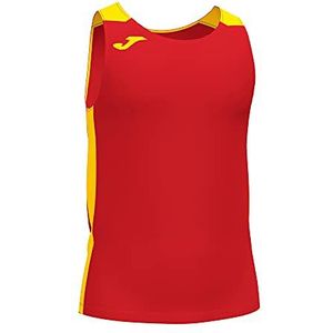 Joma 2XS T-shirt Record II, unisex volwassenen, rood-geel