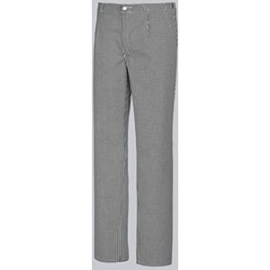 BP® Chef's/bakkersbroek 1353-910-18, 100% Katoen Zwart - Wit Check Patroon, Maat 64