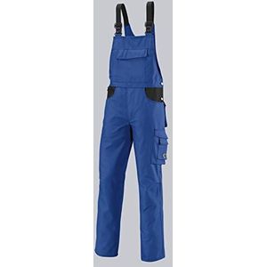 BP Workwear 1790-555-13 tuinbroek - stretch-bretels met kunststof clipsluitingen - verstelbare tailleband - 65% polyester, 35% katoen - normale pasvorm - maat: 56n - kleur: koningsblauw/zwart
