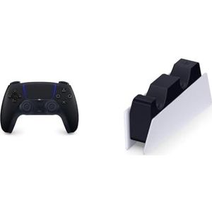 DualSense Wireless Controller - Midnight Black (PS5) & DualSense Charging Station (PS5)
