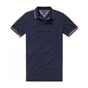Tommy Hilfiger poloshirt voor heren, TIPPED POLO S/S SF, effen