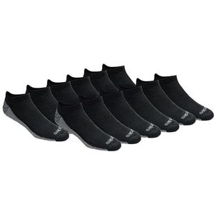 Dickies Men's Dri-Tech Moisture Control No Show Socks, Available in M-XXL (6, 12 Pairs), Black (12 Pairs), X-Large