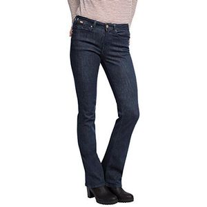 edc by ESPRIT Dames bootcut jeans skinny fit, blauw (Blauwe Rinse 900), 32W x 30L