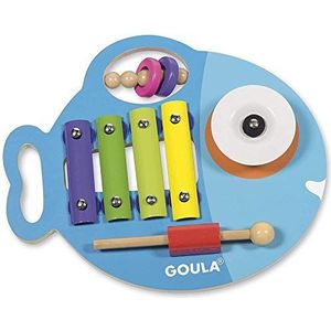 Jumbo GOULA - Glupi Muziek 3-in-1 - Muziekspeelgoed - Kinderen vanaf 1 Jaar - Nederlands - Houten Speelgoed voor Baby