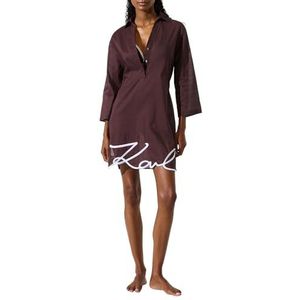Karl Lagerfeld, Karl DNA Signature Beach Dress, Fudge, XS, bruin, XS