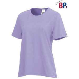 BP 1160-255-87-S T-shirt voor dames, 1/2 mouwen, ronde hals, lengte 64 cm, 180,00 g/m² katoen met stretch, lichtpaars, S