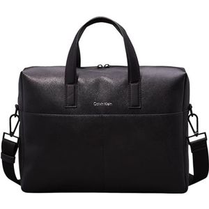 Calvin Klein Mannen Moet Laptop Tas Computer, Ck Black Saffiano, OS, Ck Zwarte Saffiano, Eén maat