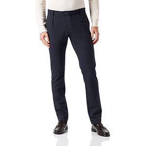 Hackett London Heren Tropische Wol Chino Casual Broek, 595NAVY, 37W / 34L, 595marine, 37W