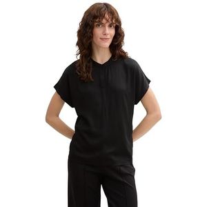 TOM TAILOR T-shirt voor dames, 14482 - Deep Black, XXS