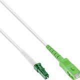 InLine® LWL Simplex kabel, FTTH, LC/APC 8° naar SC/APC 8°, 9/125µm, OS2, 20m