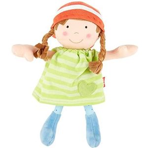 SIGIKID 39410 pop kleine softdolls meisjes babyspeelgoed aanbevolen vanaf 6 maanden groen