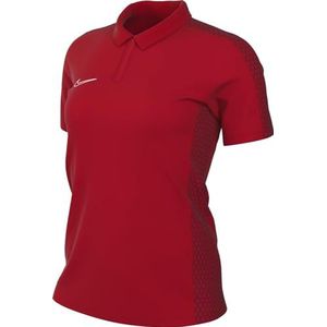 Nike Dames Short Sleeve Top W Nk Df Acd23 Polo Ss, University Rood/Gym Rood/Wit, DR1348-657, XS