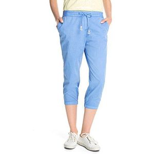 ESPRIT Capri broek voor dames met elastische tailleband, blauw (Viola 591), 42