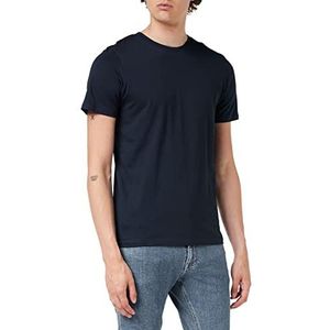 JACK & JONES heren T-Shirt Jjeorganic Basic Tee Ss O-hals Noos, Navy Blazer/Detail: slank, XS