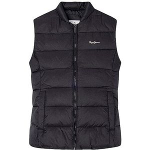 Pepe Jeans Simone Vest Waistcoat voor meisjes, Zwart, 12 Jaren