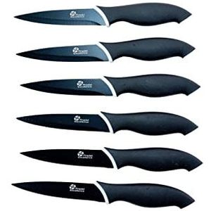 Pradel Excellence CC006N doos met 6 anti-aanbak-steakmessen van roestvrij staal, anijskleur