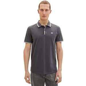 TOM TAILOR Uomini Poloshirt 1036961, 10899 - Tarmac Grey, XS