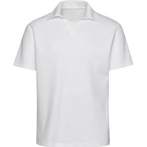 Trigema - TRIGEMA Oversized Poloshirt - Wit - 100% Katoen - Halve Armlengte