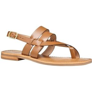 Geox D Maddalusia A Slide sandalen voor dames, camel, 35 EU, camel, 35 EU