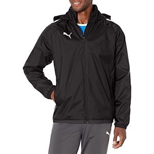 PUMA Heren Allwetterjacke TeamLIGA jas voor alle weersomstandigheden, zwart/zwart, L, Zwart/Zwart, L