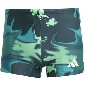 adidas - GRAPHIC SWIM BOXERS - Zwembroek - Aurora Ivy/White