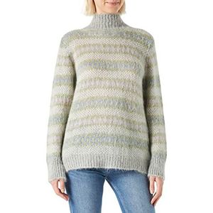 United Colors of Benetton Rolkraag M/L 1242E2014 pullover, meerkleurig, blauw 64H, XS dames