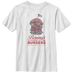 Stranger Things Unisex Good Ol' Benny's T-shirt met korte mouwen voor kinderen, wit, XS