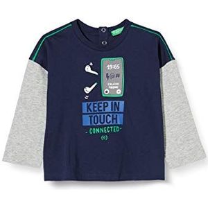 United Colors of Benetton T-shirt voor kinderen, Peacoat 252, 98 cm