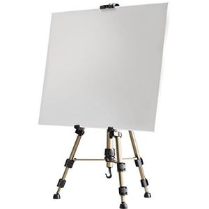 Walimex pro Schildersezel M 52-155 cm, aluminium, ideaal als schildersezel, tafelschildersezel & veldschildersezel, voor doeken tot 74 cm hoogte, draagvermogen ca. 6 kg, met tas