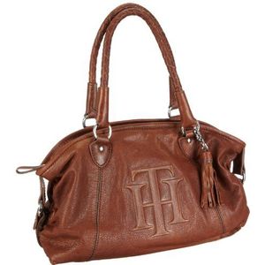 Tommy Hilfiger Maisie Duffle BW56917572, dames schoudertassen 28x26x8 cm (B x H x D), Braun (Dark Tan-eur 257)