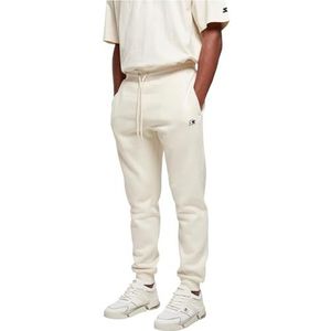 STARTER BLACK LABEL Joggingbroek voor heren met logo Stick, sweatbroek met billen zak, effen broek, elastische tailleband en zoom, maat S tot XXL, Palewit, M