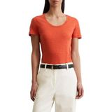 Shirt - Jersey - Mélange - Kwartmouw - Slanke Pasvorm