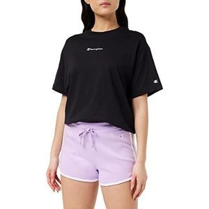 Champion Legacy American Classics Soft Cotton 1x1 Rib Small C-Logo Shorts, Lavendel, XL voor dames