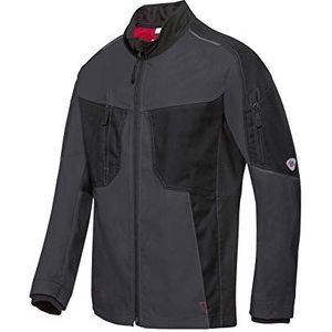 BP 1822-565-5632-44/46n stofmix werkjas voor mannen, gevoerde opstaande kraag en ritssluiting vooraan, 65% polyester/35% katoen, antraciet/zwart, 44/46N grootte