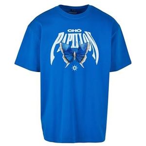 Mister Tee Origami Heavy Oversize T-shirt voor heren, kobaltblauw, XL
