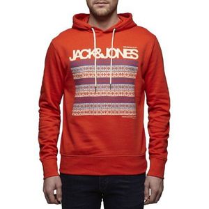 JACK & JONES Sweatshirt voor heren, Oranje (Spicy Orange), 54