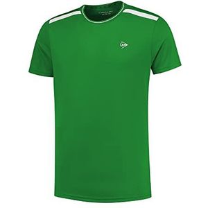 Dunlop Boy's Club Boys Crew Tee tennis shirt, groen/wit, 164, groen-wit, 164 cm
