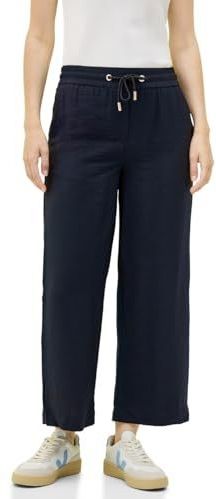 Cecil - Style Neele - Zomerbroek - Universal Blue - Met Elastische Band