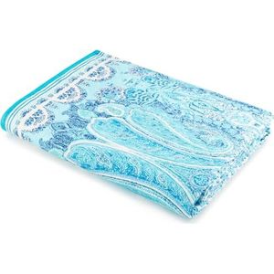 Bassetti MERGELLINA Sprei van 100% katoen in de kleur Ocean Blue B1, afmetingen: 240x255 cm - 9328470