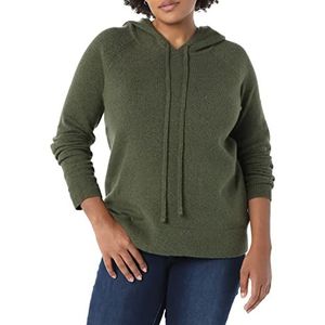 Amazon Essentials Soft Touch Pullover met capuchon voor dames, olijf, L