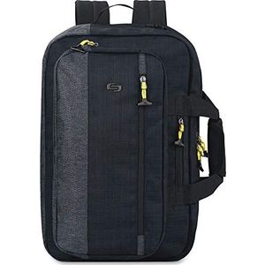 Solo New York Velocity 15.6 Inch Laptop Hybrid Backpack Aktetas, Navy/Grijs