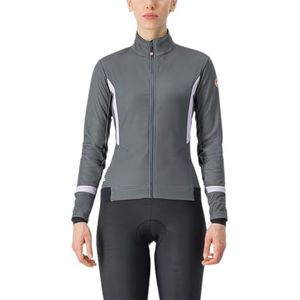 CASTELLI 4522542-048 DINAMICA 2 JACKET DAMES Jas Urban Grey/ORCHID PETAL maat L