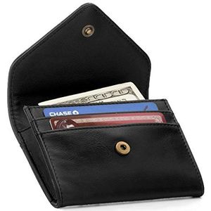 Otto Angelino Lederen Portemonnee en Creditcards Organizer Wallet - RFID Bescherming - Unisex (Zwart)