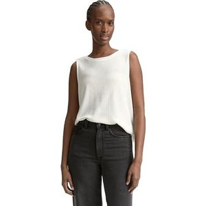 TOM TAILOR Denim T-shirt voor dames, 10332 - Off White, XXL