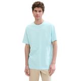 TOM TAILOR Heren T-shirt, 34921 - Caribbean Turquoise, S