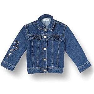 TRENDYOL Regular Standard Plain Denim Jacket voor meisjes, marineblauw, 5 jaar, Marineblauw, 5 lat