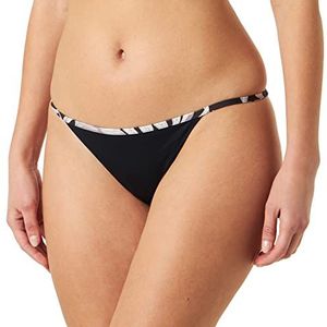 Pinko Improvisation bikini slip voor dames, Zn8_Mult.Zwart/Roze, L