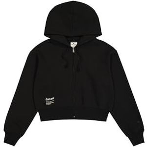 Champion Legacy Emotional Dance W (117424) - Microsanded Fleece (280g) Full-Zip Hooded Sweatshirt met capuchon, Zwart (NBK), L Dames FW24, zwart (Nbk), L
